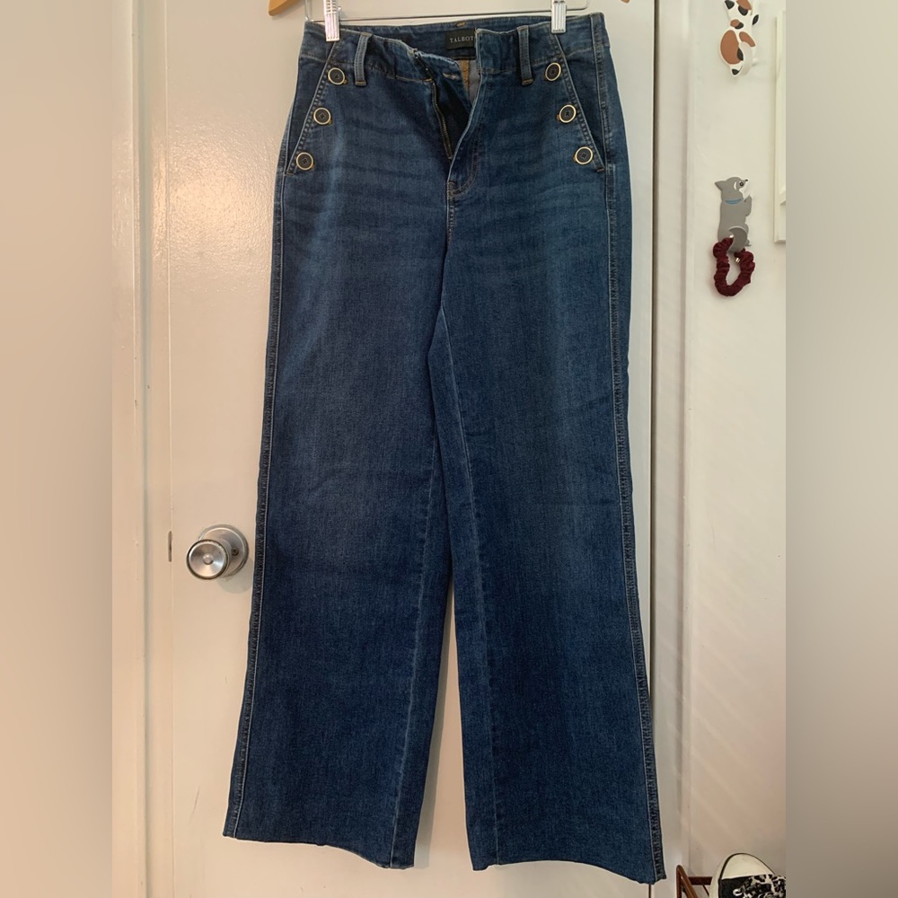 Talbots wide leg jeans